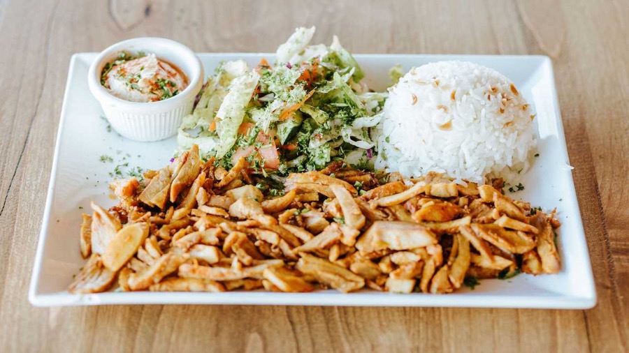 Chicken gyro plate